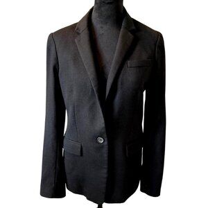 J.Crew Regent Blazer Jacket Women's Size 6 Black Single Button Office Career